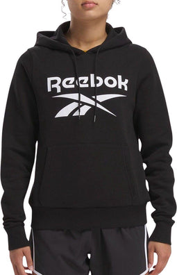 Reebok RI BL FLEECE HOODIE - Heren trui - Trekkoord - Zwart - Maat S