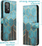 iMoshion Hoesje Geschikt voor Samsung Galaxy A52 (4G) / A52s / A52 (5G) Hoesje Met Pasjeshouder - iMoshion Design Softcase Bookcase - Goud / Meerkleurig / Groen / Green Honeycomb