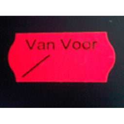 Klika - Etiket 2612 fl.rood perm VAN VOOR 54.000 - 3 stuks