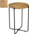 Mica Decorations Armando - Bijzettafel - H45 x Ø35,5 cm - FSC 100% Mangohout - Bruin