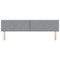 vidaXL - Hoofdbord - Diamond - Blocks - Ontwerp - Lichtgrijs - 200 - cm - Stof
