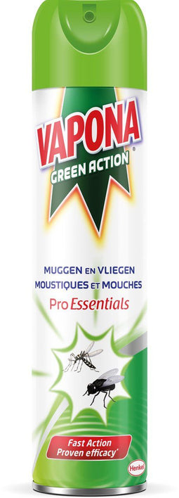 Vapona Green Action - Vliegende Insectenspray - Instant Effect - 400 ml