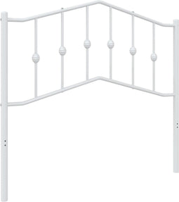 vidaXL - Hoofdbord - 100 - cm - metaal - wit
