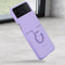 Samsung Galaxy Z Flip4 - Silicone Ring Cover - Krasbestendig - Paars