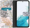 iMoshion Hoesje Geschikt voor Samsung Galaxy A54 (5G) Hoesje Met Pasjeshouder - iMoshion Design Softcase Bookcase - Goud / Glamour Botanic