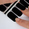 LAUED Nagelstickers - Nail Wraps - 16 Extreem Dunne Nagellak Stickers - Manicure Nail Art Folie - Black Goddess