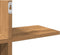 vidaXL - Wandschap - 124,5x18x60,5 - cm - bewerkt - hout - artisanaal - eikenkleurig