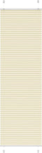 vidaXL - Plissé - rolgordijn - 55x200 - cm - stofbreedte - 54,4 - cm - polyester - crème