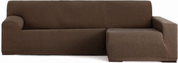 Hoes voor chaise longue met lange armleuning rechts Eysa TROYA Bruin 170 x 110 x 310 cm