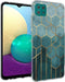 iMoshion Hoesje Geschikt voor Samsung Galaxy A22 (5G) Hoesje Siliconen - iMoshion Design hoesje - Goud / Meerkleurig / Groen / Green Honeycomb