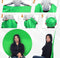 Draagbare opvouwbare webcamachtergrond | Videochat | Webconferentie | Green Screen Stoel | Thuiswerken | Zoom virtuele achtergrond | Skype | Ploegen | Twitch | OBS | Streamen