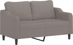 vidaXL - Tweezitsbank - 140 - cm - stof - taupe