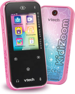 VTech KidiZoom Snap Touch Speelgoed Telefoon - Kinder Smartphone - Met Spelletjes - Berichten via Bluetooth - Vanaf 6 Jaar - Roze