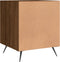 vidaXL - Nachtkastje - 40x40x50 - cm - bewerkt - hout - bruin - eikenkleur
