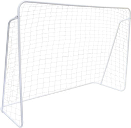 Voetbaldoel - 300x200cm - met net en haringen - wit