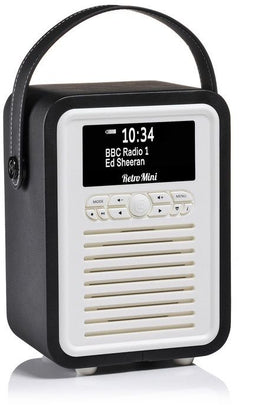 VQ Retro Mini - Portable Radio DAB/DAB+/FM - Bluetooth - Zwart