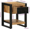 vidaXL - Nachtkastje - 35x34x45 - cm - massief - ruw - mangohout