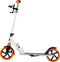 Lionelo Luca Step - Opvouwbare Scooter - Draagkracht tot 100 kg - ABEC-7 Lagers - 200 mm Wielen - ShockResist Demping - 3 Hoogte-instellingen - Antislip Platform - Oranje/Wit