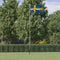 vidaXL - Vlag - met - vlaggenmast - Zweden - 6,23 - m - aluminium