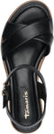 Tamaris Essentials - Dames Sandalen - Sleehak 4,5 cm - BLACK