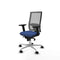 Piqueras y Crespo 2D086N0 - Bureaustoel - Verstelbare hoogte met armleuning en hoofdsteun - Marineblauw