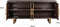 Richmond Interiors Dressoir Cromford Mill 4-deuren (Brushed Gold)