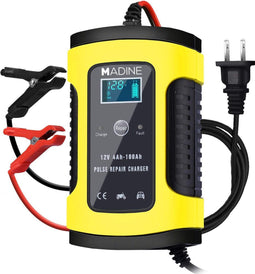 MADINE M12.6 Acculader - 12V 100Ah - reparatiemodus - druppellader voor auto scooter motor