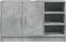 vidaXL - Wastafelkast - 90x29x55 - cm - bewerkt - hout - betongrijs
