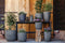 Capi Europe - Bloempot bol Tube NL - 35x34 - Donkergrijs - Opening Ø29 - Voor binnen en buiten - Levenslang garantie - Breukbestendig - 100% Recyclebaar - KDGT932