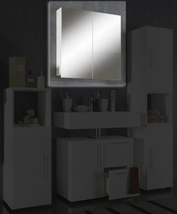 VCM Houten Badkamermeubels Base kabinet Hoog kabinet, Midi kabinet Badkamer kabinet Flandu Houten Badkamermeubels Base kabinet Hoog kabinet, Midi kabinet Badkamer kabinet Flandu