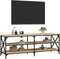 vidaXL - Tv-meubel - 140x40x50 - cm - bewerkt - hout - sonoma - eikenkleurig