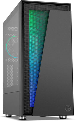 NOX Hummer Blaster - ATX Midi Tower - LED RGB Verlichting - Zwart