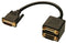 Lindy DVI Splitter Cable - DVI-D Male/Female - 18cm - Zwart