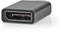 Nedis CCGP64350GY - USB-C naar DisplayPort adapter - 4K@60Hz - Zwart