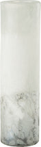 J-Line vaas Scavo Cilinder - glas - grijs - large - 40 cm hoog