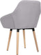 vidaXL - Eetkamerstoelen - 2 - st - stof - lichtgrijs