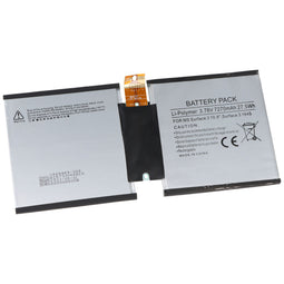Battery suitable for Microsoft Surface 3 10.8 ", Surface 3 1645, Li-Polymer, 3.78V, 7270mAh, 27.5Wh,