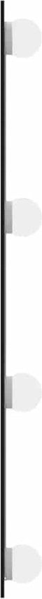 vidaXL - Wandspiegel - met - LED's - rechthoekig - 50x80 - cm - glas