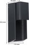 LED's Light Charlotte - Buitenlamp Wandlamp - IP44 - Antraciet