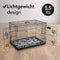 Brixy Hondenbench - M - Opvouwbaar - 76 x 47 x 54 CM - 2 Deuren - Zwart