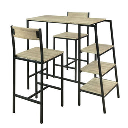 SoBuy OGT16-N - Bartafelset 3-delig - 110 x 100 x 45 cm