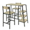 SoBuy OGT16-N - Bartafelset 3-delig - 110 x 100 x 45 cm