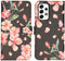 iMoshion Hoesje Geschikt voor Samsung Galaxy A53 Hoesje Met Pasjeshouder - iMoshion Design Softcase Bookcase - Zwart / Blossom Watercolor Black