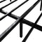 Juskys Palamos - Metalen Bed - 140 x 200 cm - LED-verlichting - Zwart