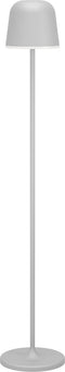 EGLO Mannera-L - Staande lamp - Oplaadbaar tot 47 uur - Draadloos - Dimbaar - Grijs/Wit - H 140 cm - Ø 16 cm