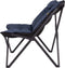 Bo-Camp Brandon - Relaxstoel - Aluminium frame - Gepolsterd Cationic - Blauw