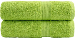 vidaXL - Handdoeken - SOLUND - 2 - st - 600 - g/m² - 50x100 - cm - appelgroen