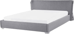 PARIS - Tweepersoonsbed - Grijs - 160 x 200 cm - Polyester