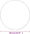 vidaXL - Wandspiegel - rond - 50 - cm - glas