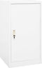 vidaXL - Zadelkast - 53x53x105 - cm - staal - wit